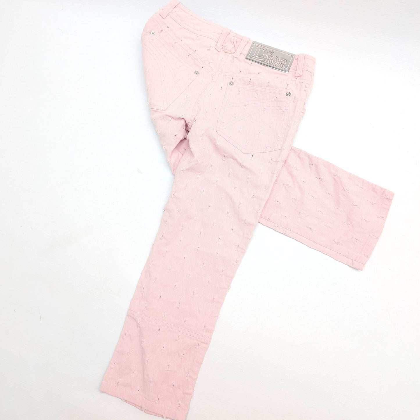 Dior by Galliano pink pique capri - S