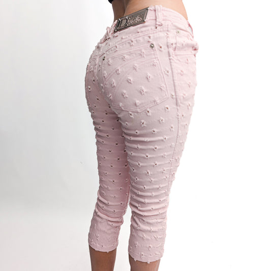 Dior by Galliano pink pique capri - S