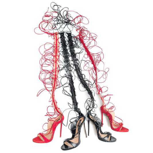 Dsquared2 Red Riri Sandals - EU38|UK5|US7