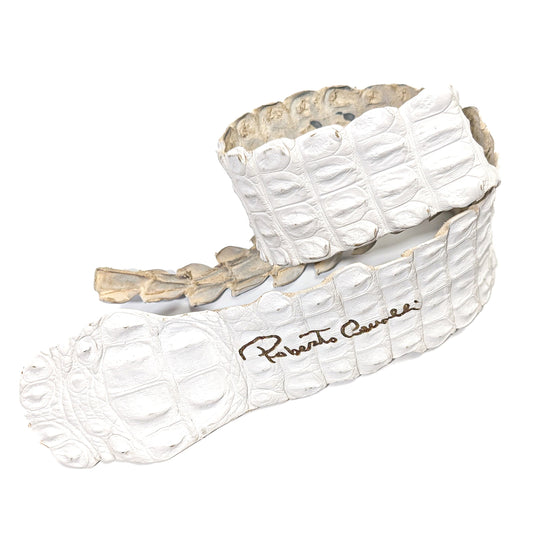 Roberto Cavalli belt in python