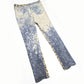 Cavalli leopard tie and dye jeans - M