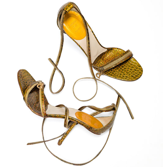 Dior python sandals by Galliano - EU38.5|UK5.5|US7.5