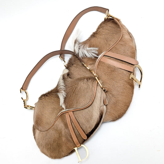 Dior by Galliano Mohawk Fur Saddle Bag - F/W 2000