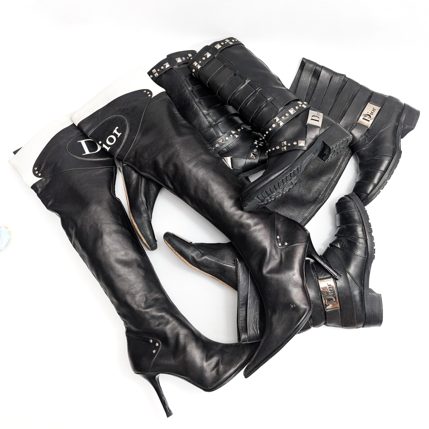 Dior "Moto" boots by Galliano - EU42|UK9|US11 STEPH