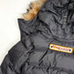 Dsquared2 short black fur puffer jacket