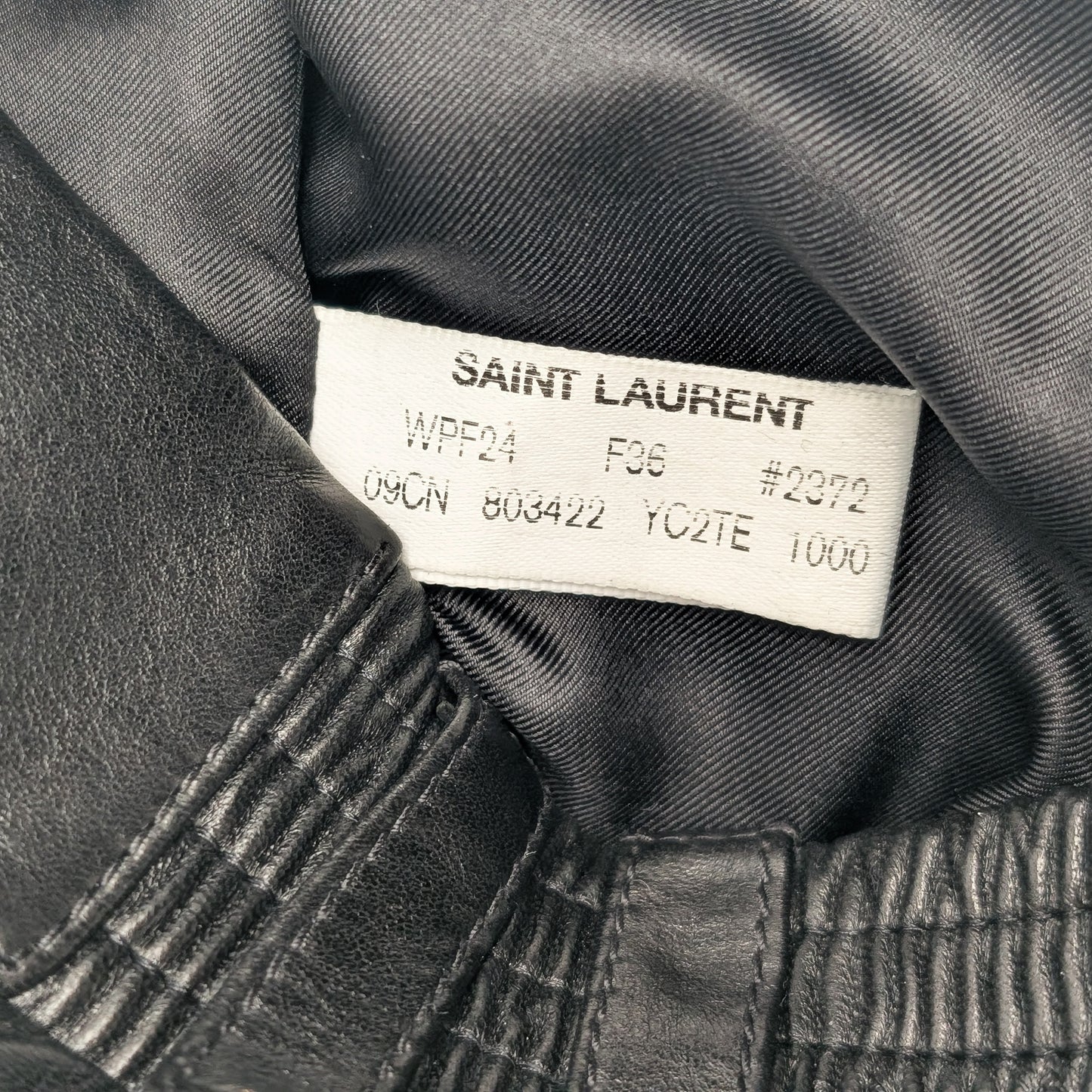 Yves Saint Laurent leather skirt - F/W 2024