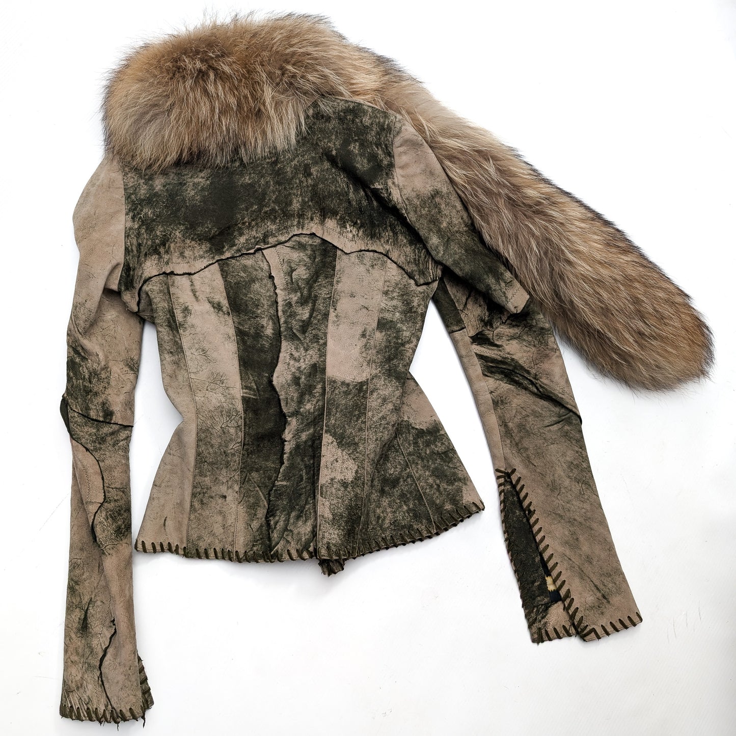 Roberto Cavalli F/W 2001 fur embellished jacket - S