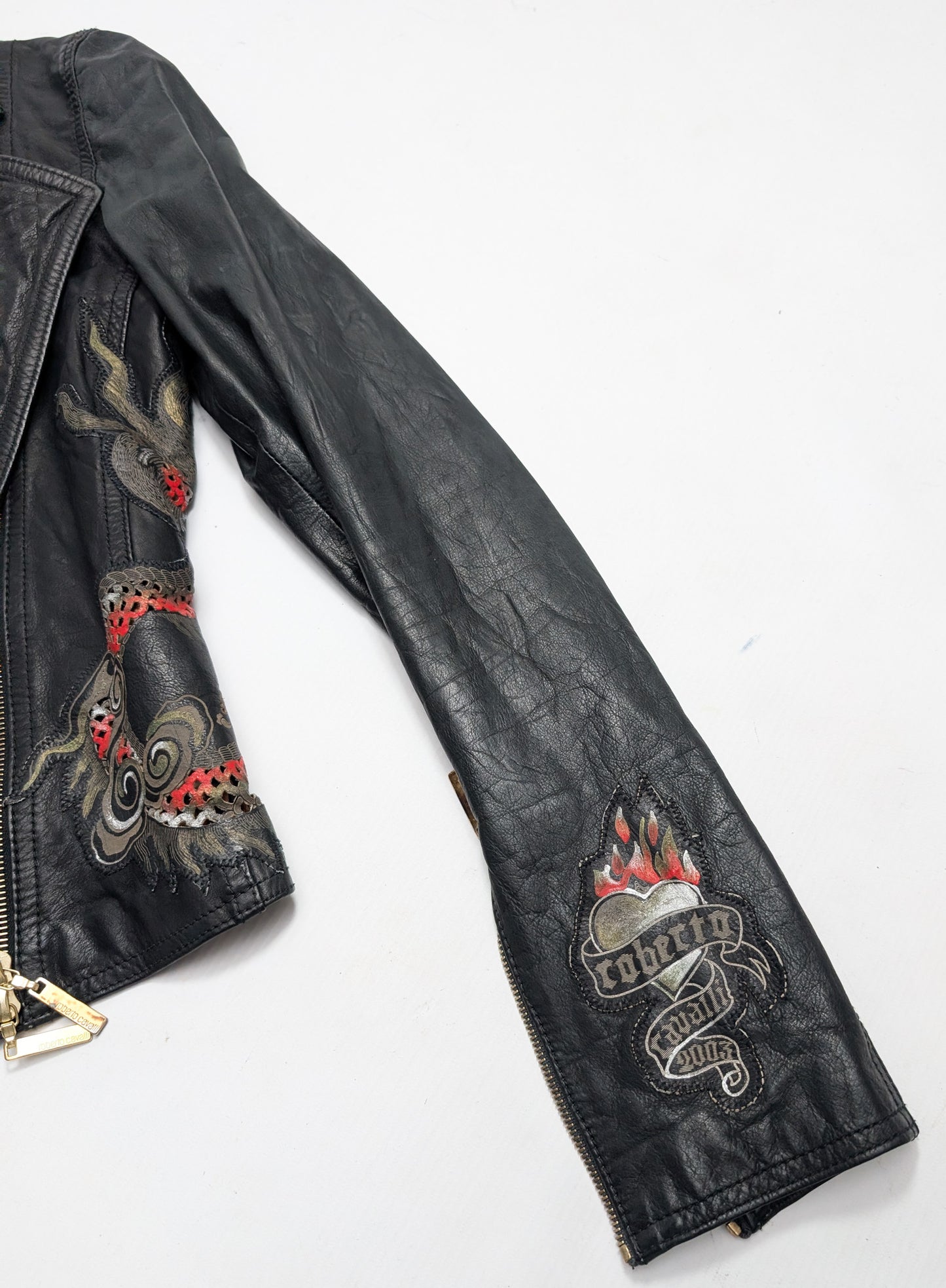 Roberto Cavalli S/S 2003 leather jacket - S