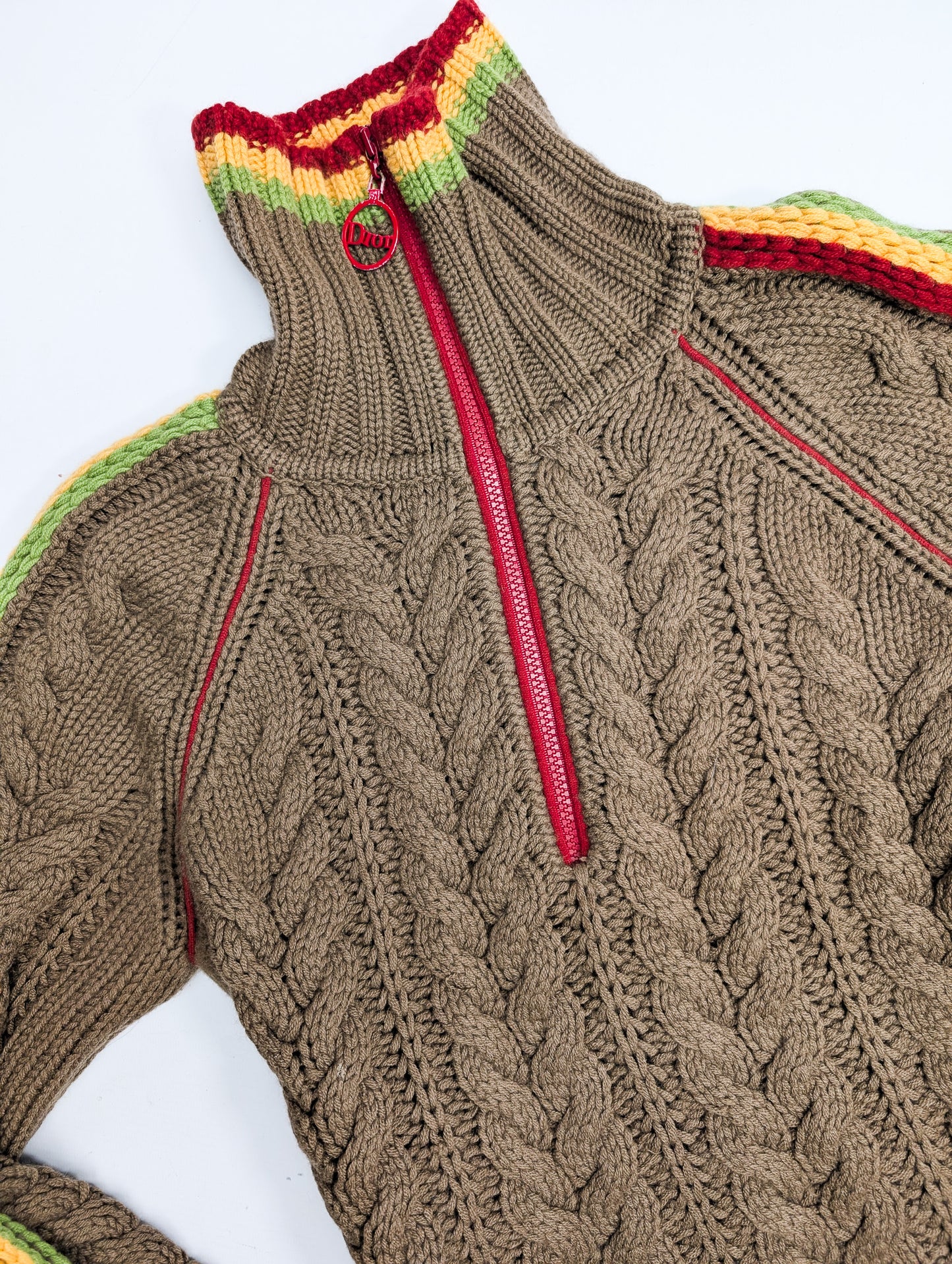 Rasta cashmere sweater by Dior Galliano - L