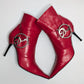Dior red ankle boots by Galliano - EU41|8UK|10US