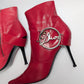 Dior red ankle boots by Galliano - EU41|8UK|10US