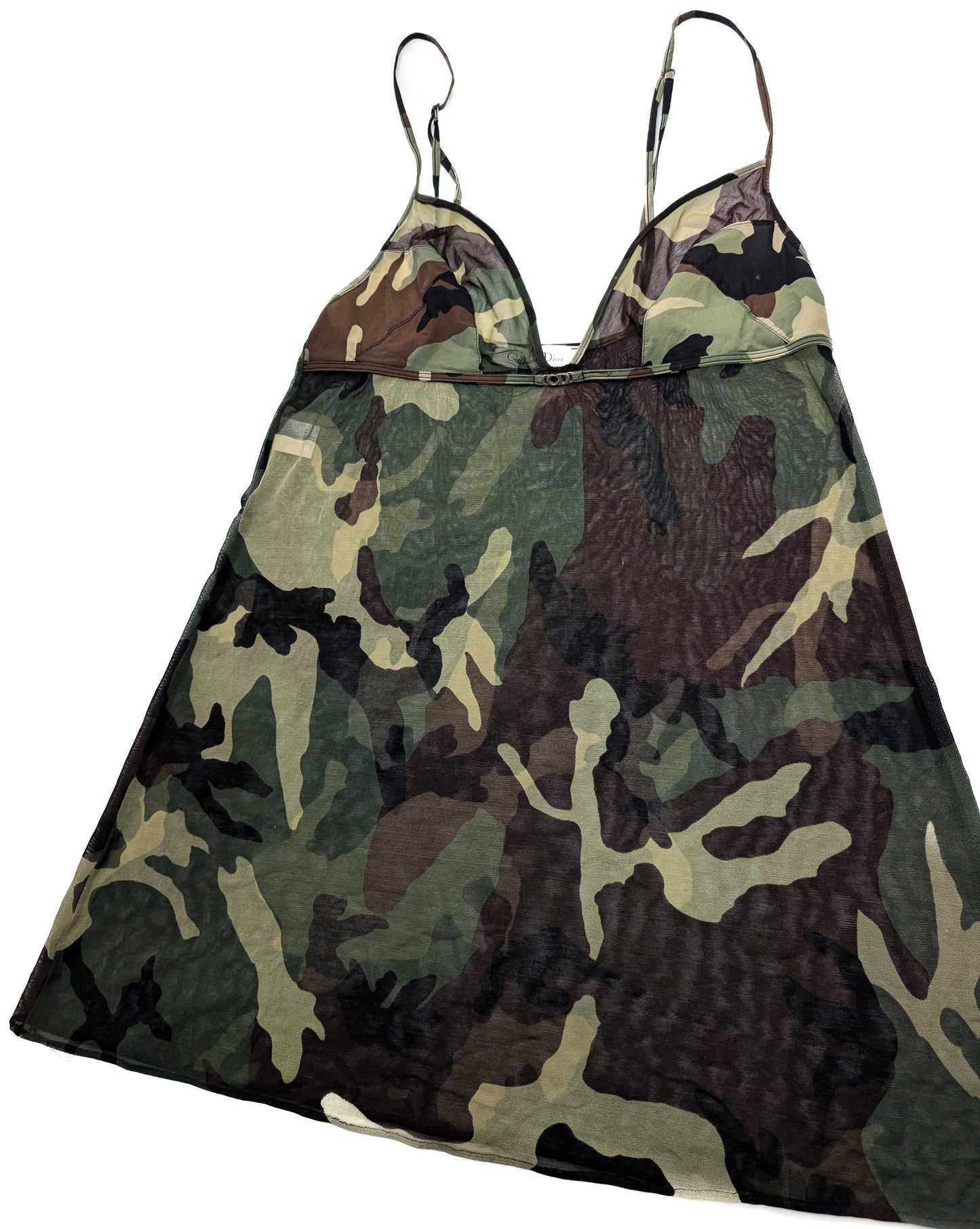 Dior By John Galliano Camouflage Mesh Dress