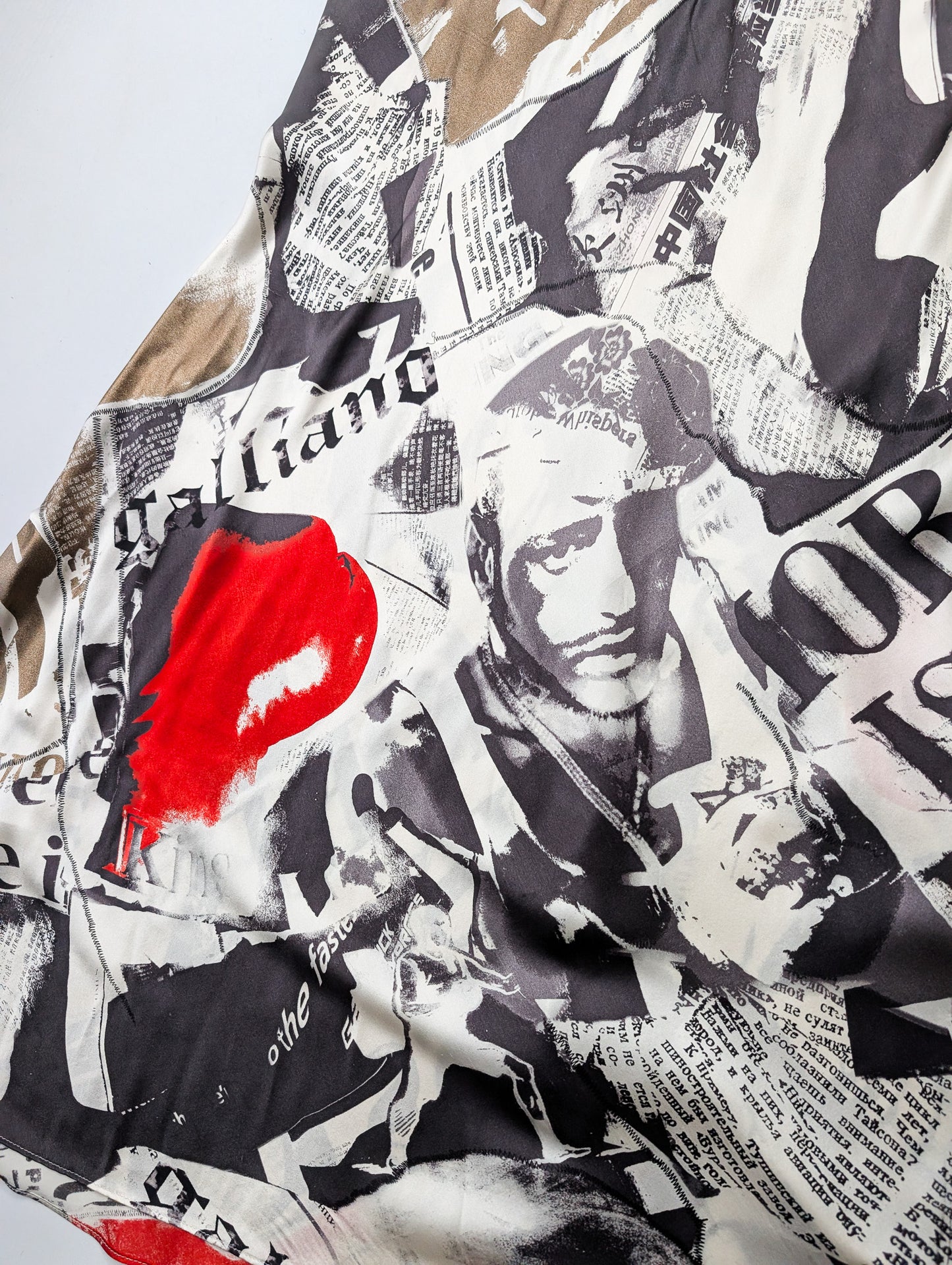 John Galliano silk dress