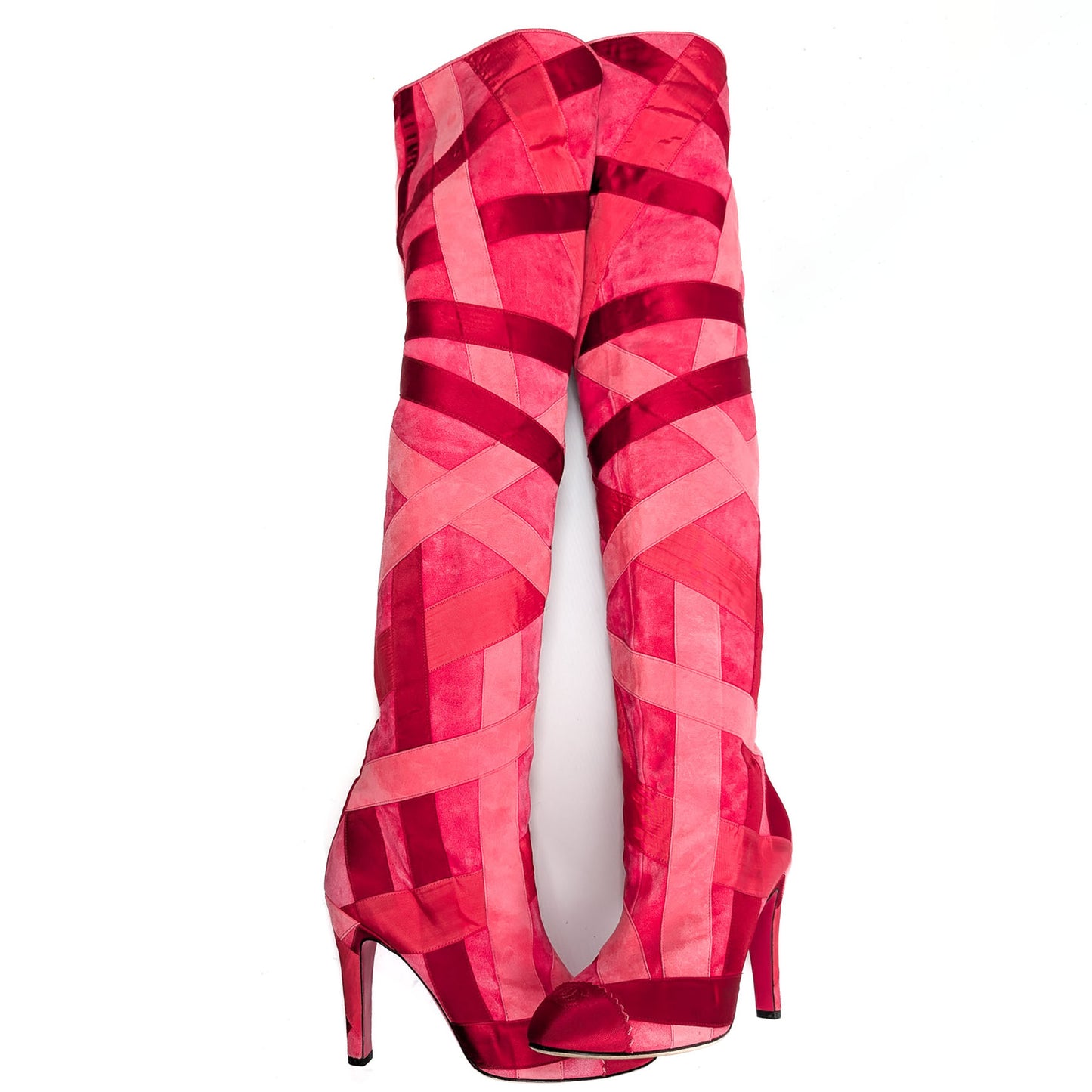 Chanel F/W 2017 pink boots - EU39|UK6|US8