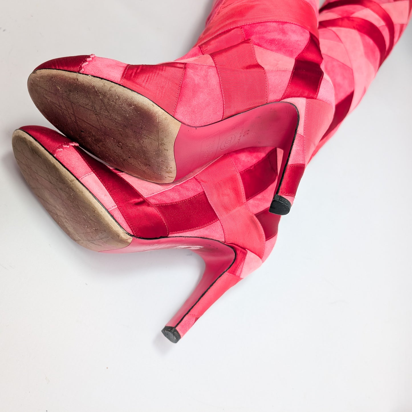 Chanel F/W 2017 pink boots - EU39|UK6|US8