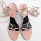 Dior by Galliano pink tie-front sandals - EU39.5|UK6.5|US8.5