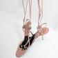Dior by Galliano pink tie-front sandals - EU39.5|UK6.5|US8.5