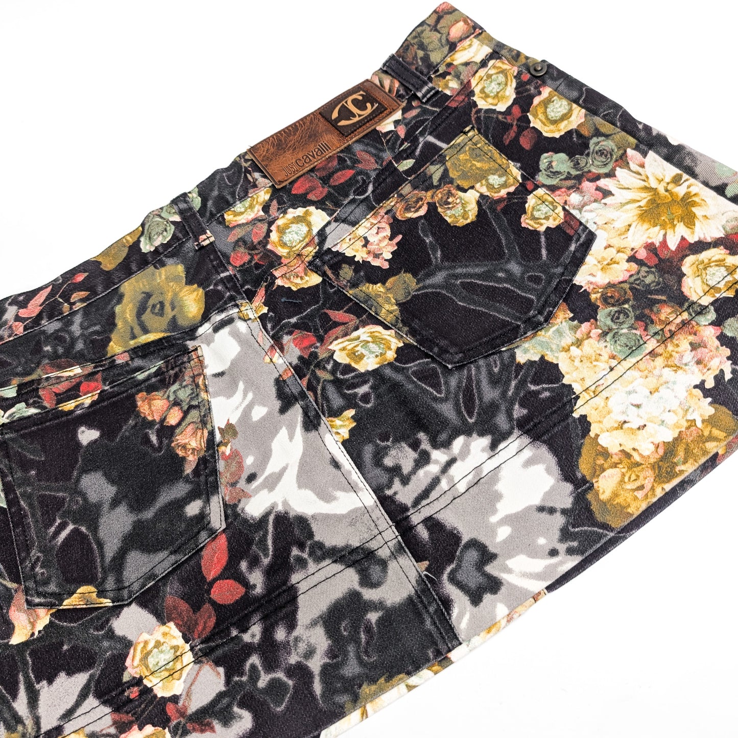 Roberto Cavalli floral print skirt - XL