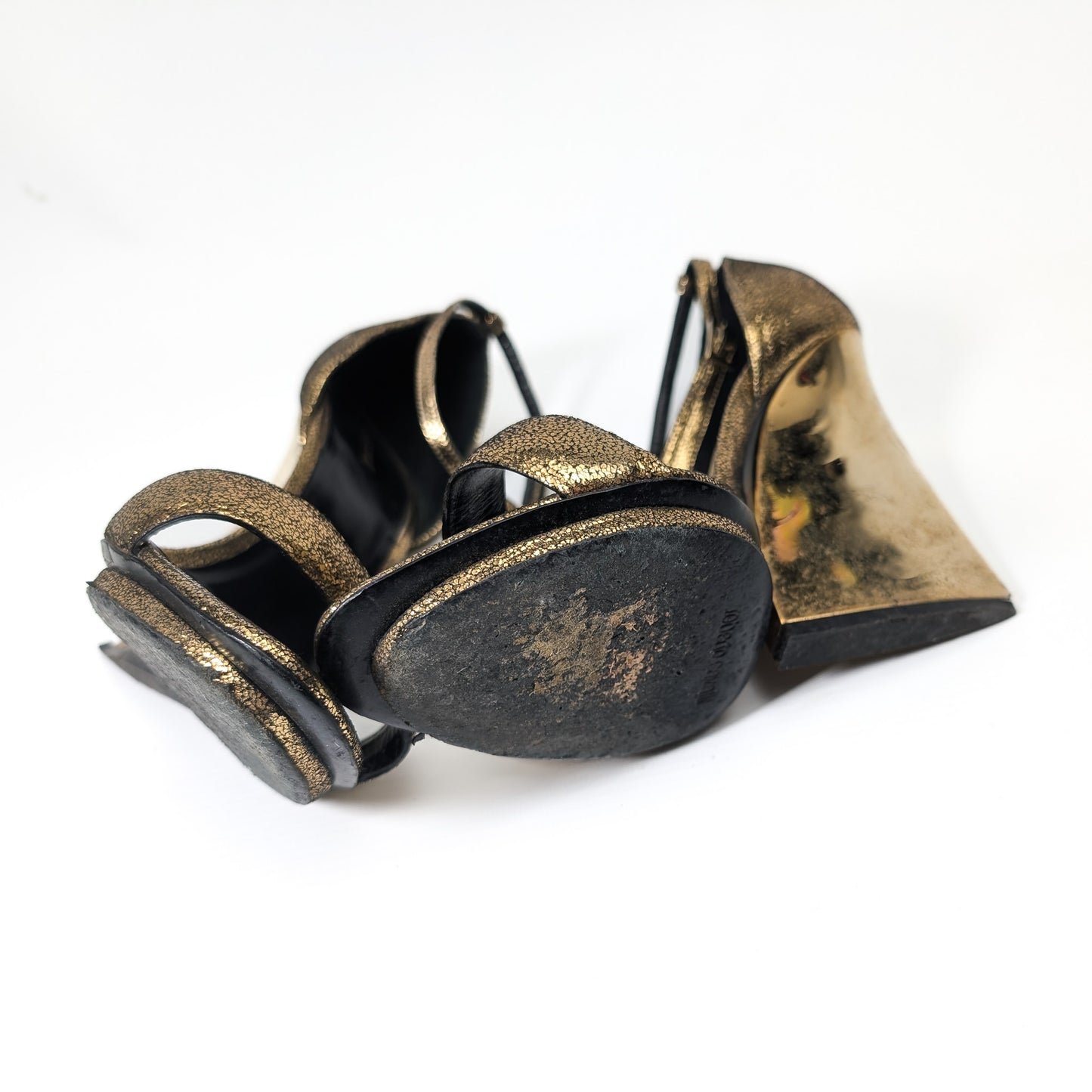 Roberto Cavalli leather sandals - EU39|UK6|US8