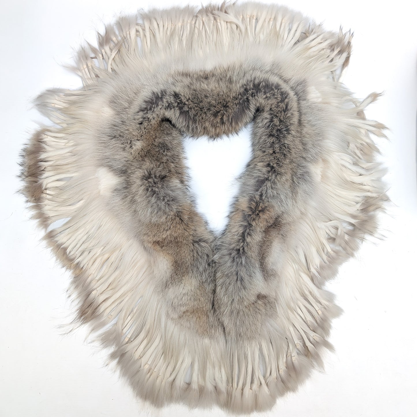 Vintage fur backless top