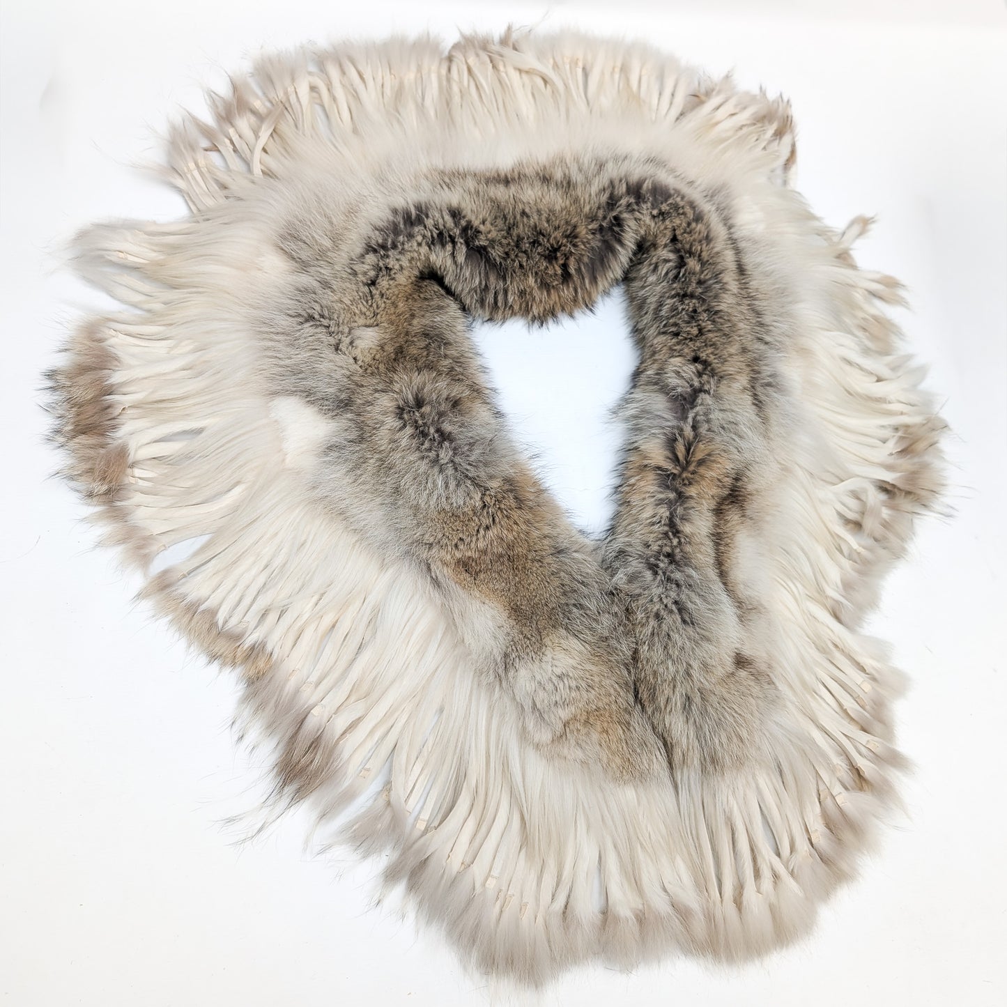 Vintage fur backless top