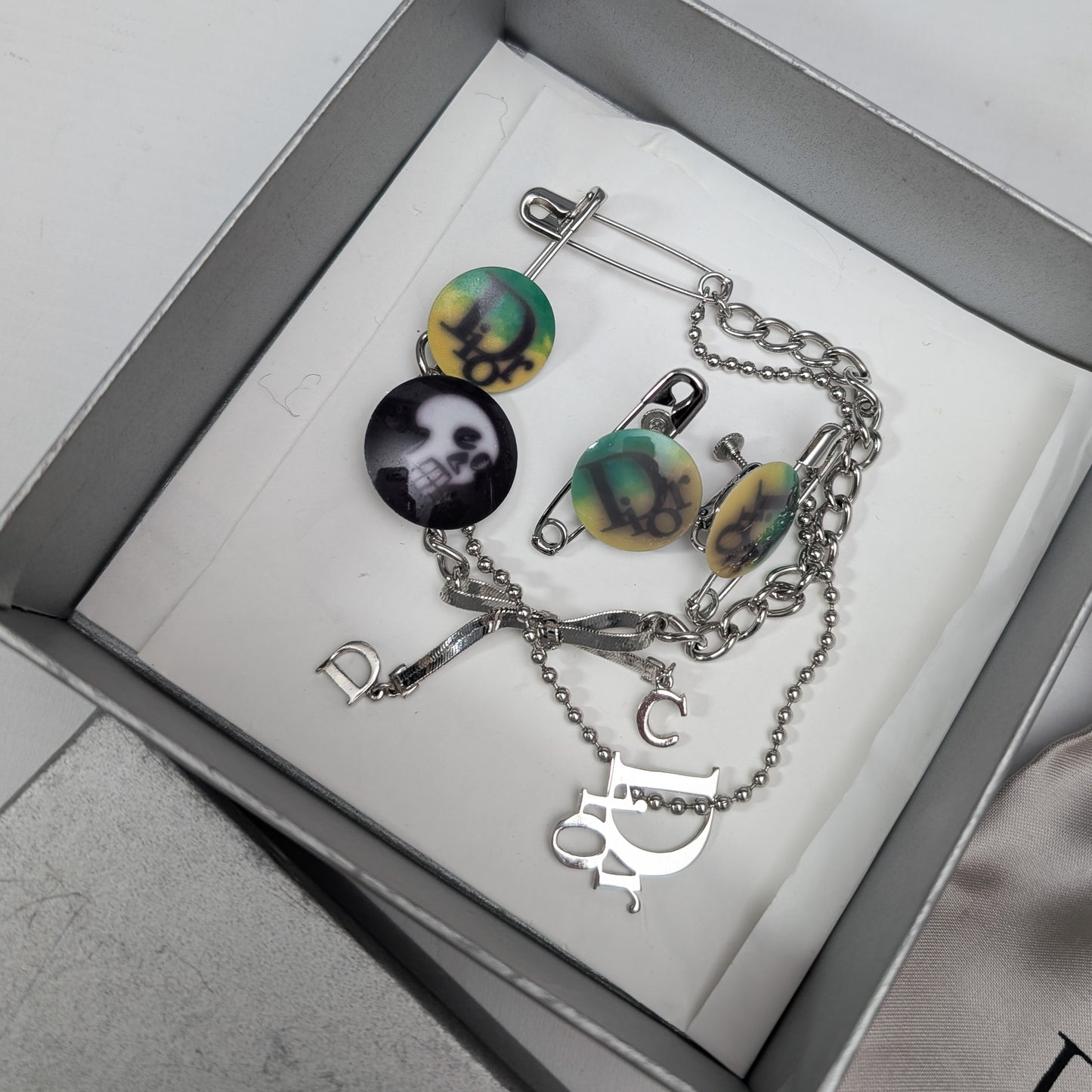 Dior "Hardcore" Earring and Bracelet Set by Galliano - F/W 2003