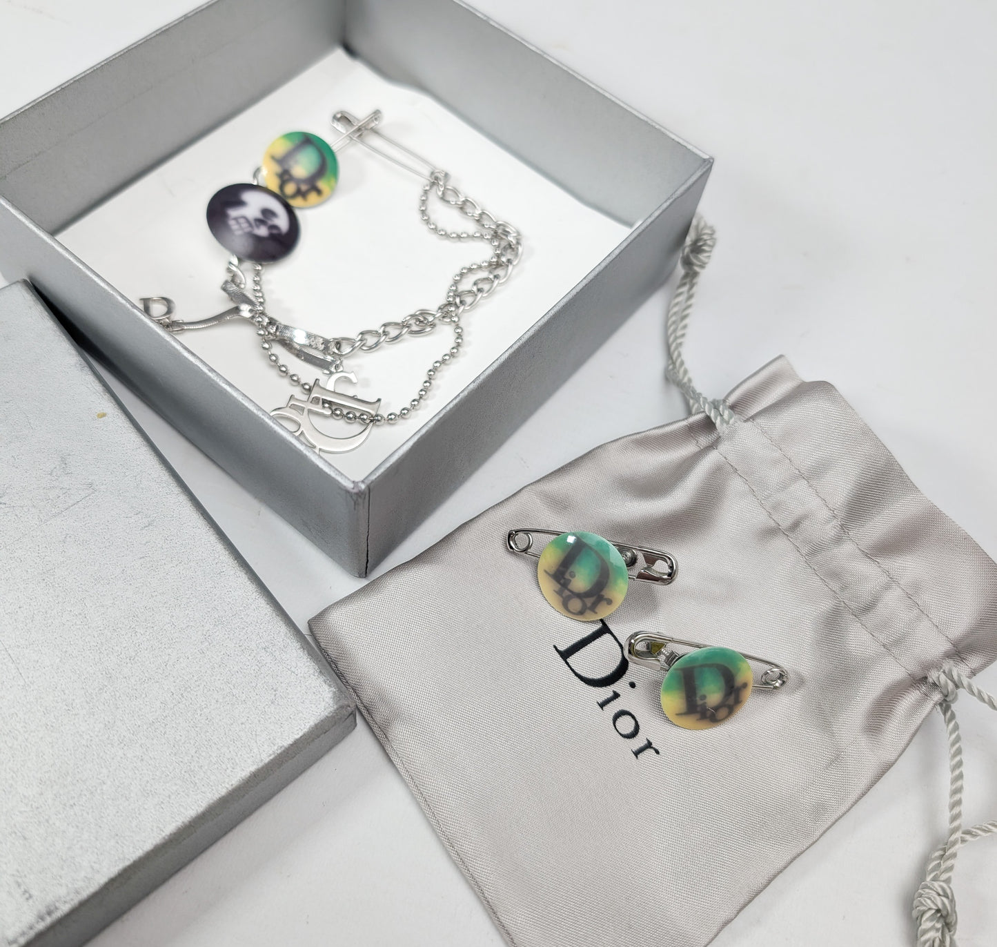 Dior "Hardcore" Earring and Bracelet Set by Galliano - F/W 2003