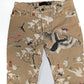 Cavalli beige stretch jeans with oriental print - XS/S