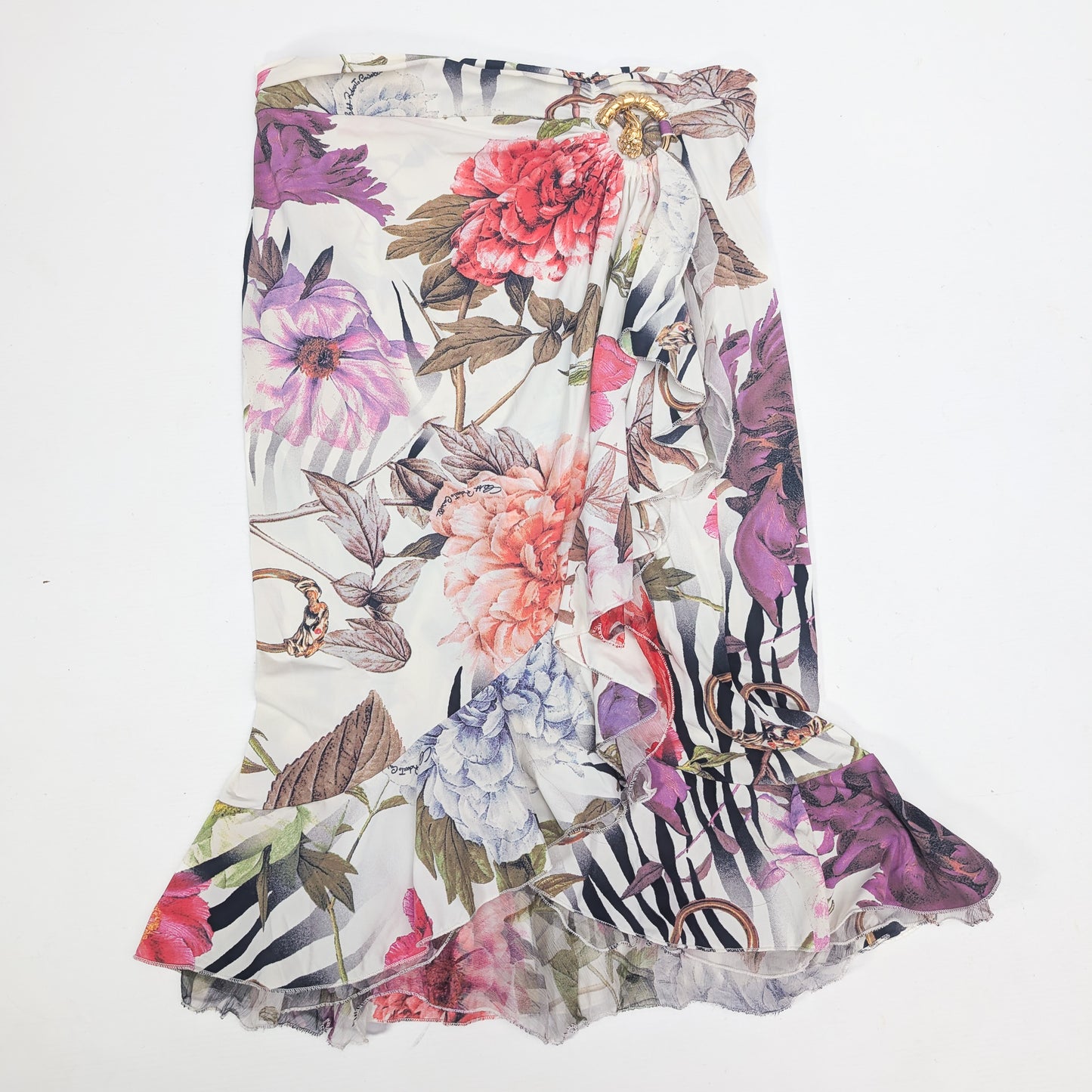 Roberto Cavalli silk skirt