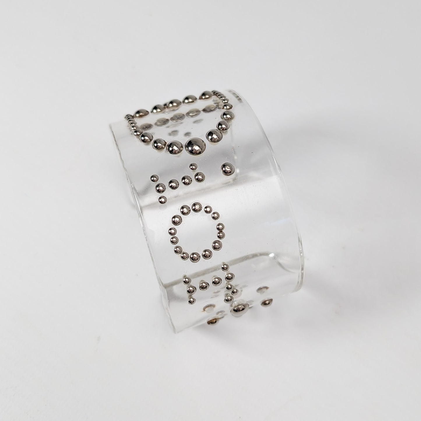 Dior transparent cuff bracelet by Galliano