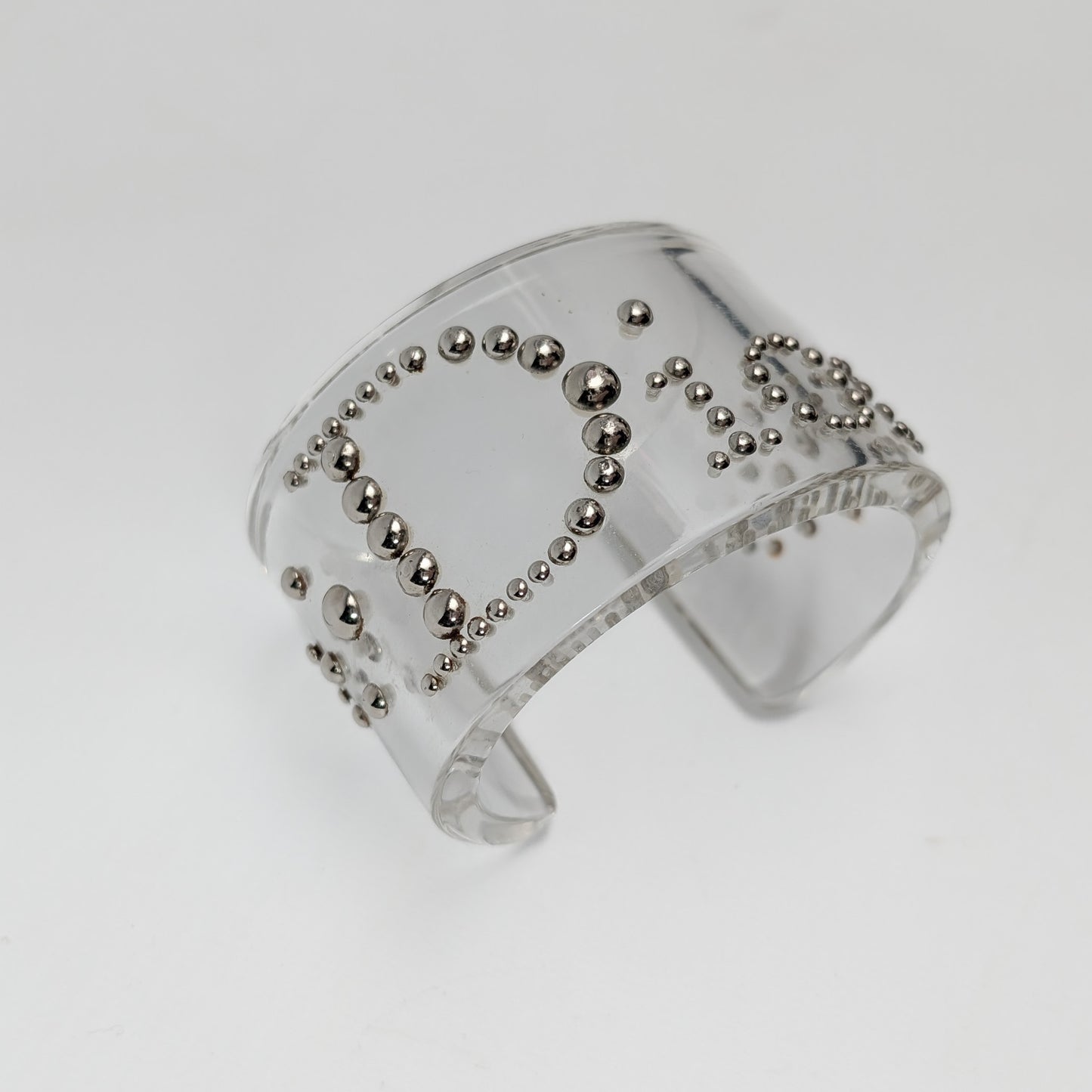Dior transparent cuff bracelet by Galliano