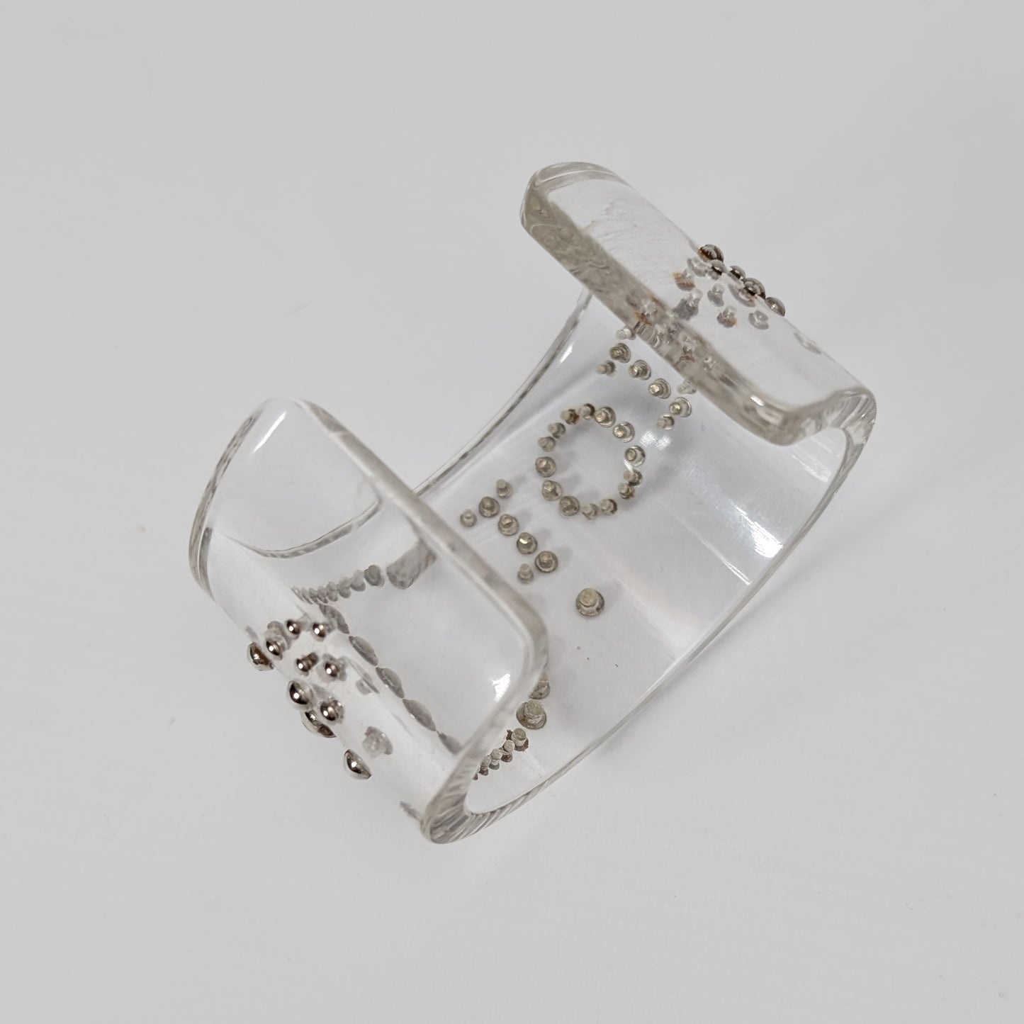 Dior transparent cuff bracelet by Galliano