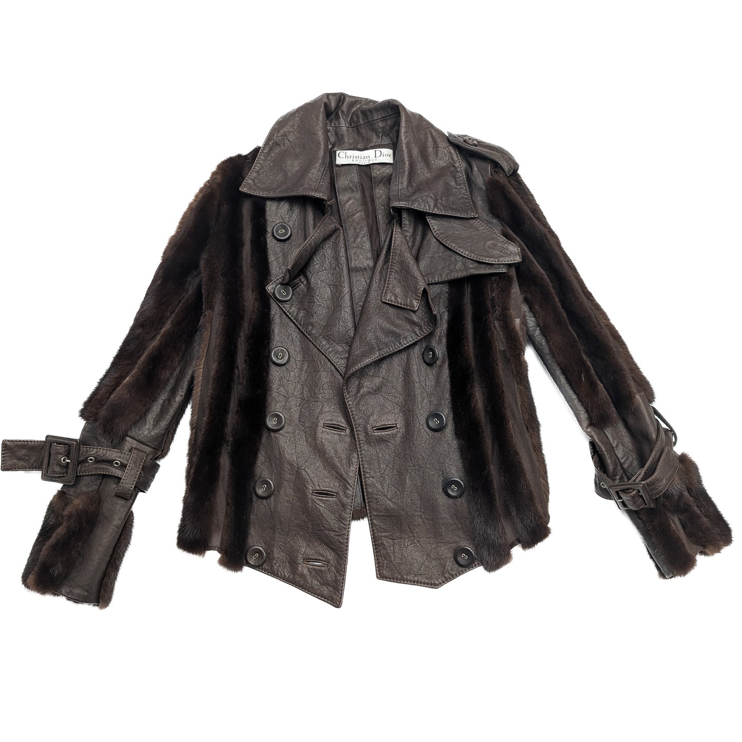 Dior Galliano F/W 2006 Leather and Mink Jacket