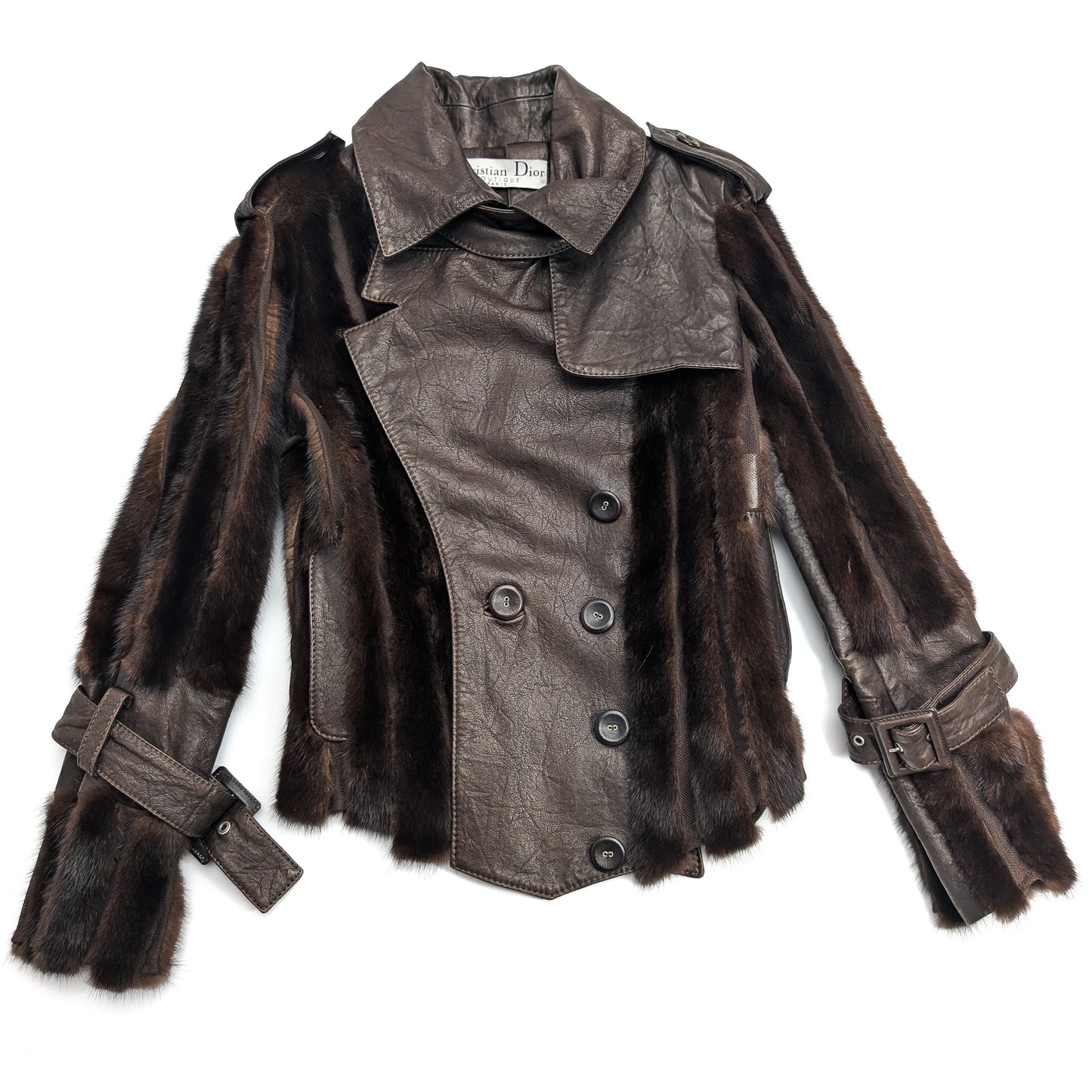 Dior Galliano F/W 2006 Leather and Mink Jacket