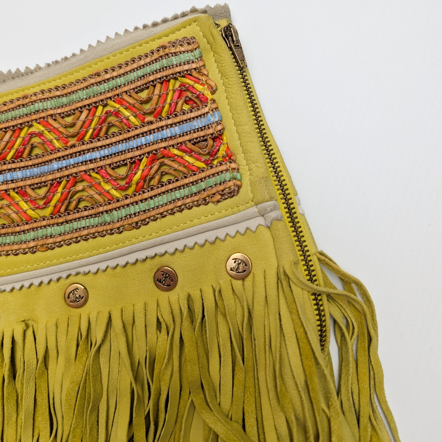 Roberto Cavalli Suede Skirt