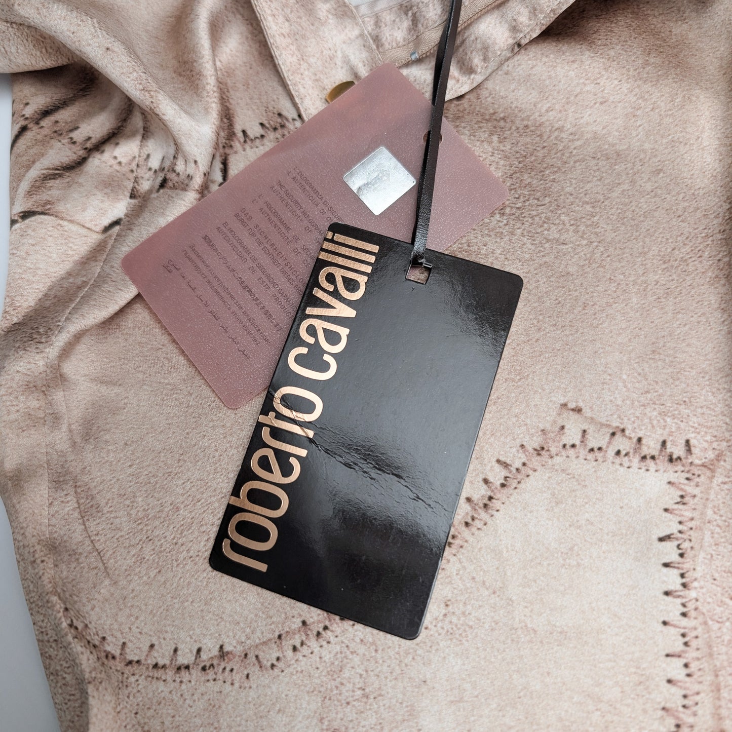 Roberto Cavalli Silk Trousers - M