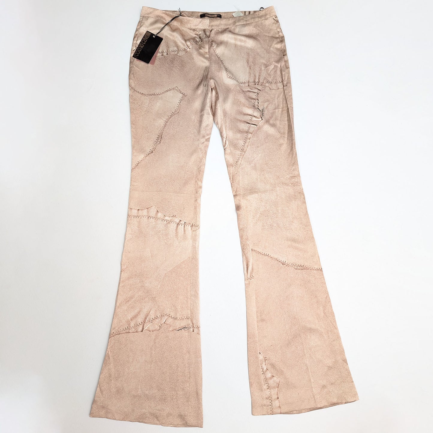 Roberto Cavalli Silk Trousers - M