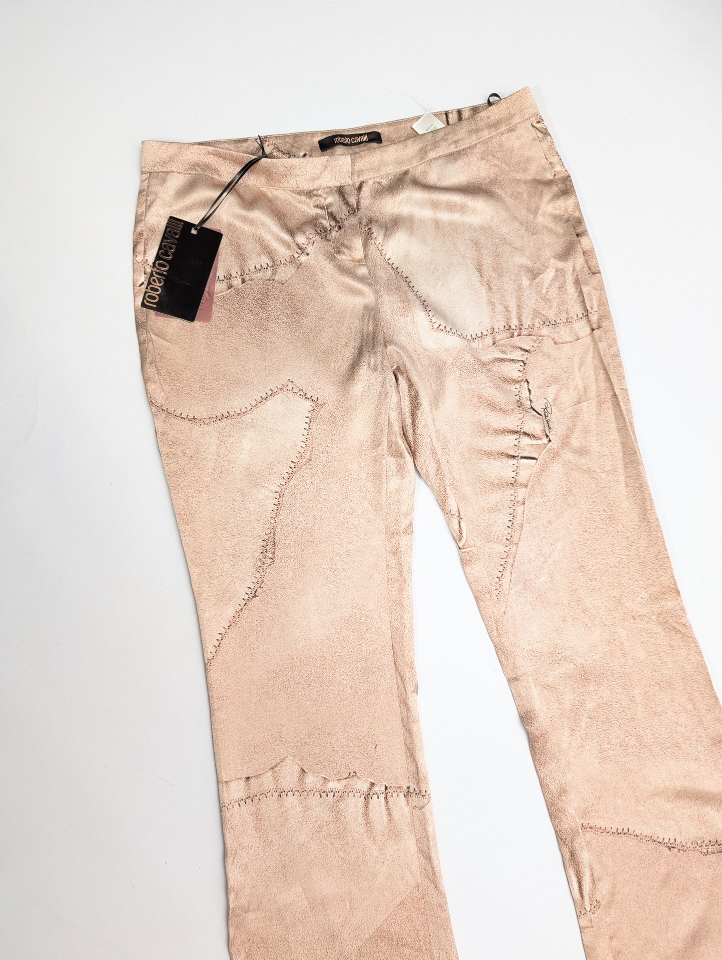 Roberto Cavalli Silk Trousers - M