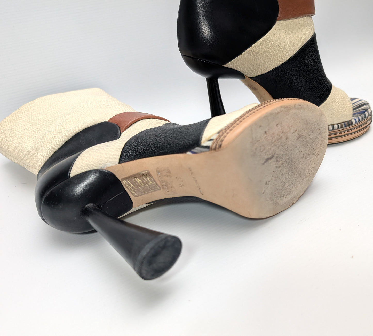Balenciaga S/S 2010 Peep Toe Ankle Boots - EU37|UK4|US6