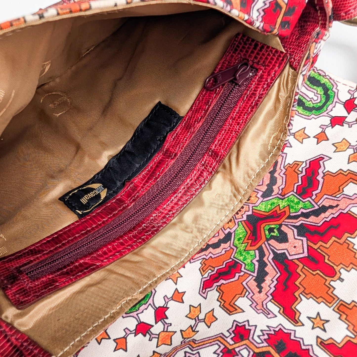 Cavalli baguette handbag