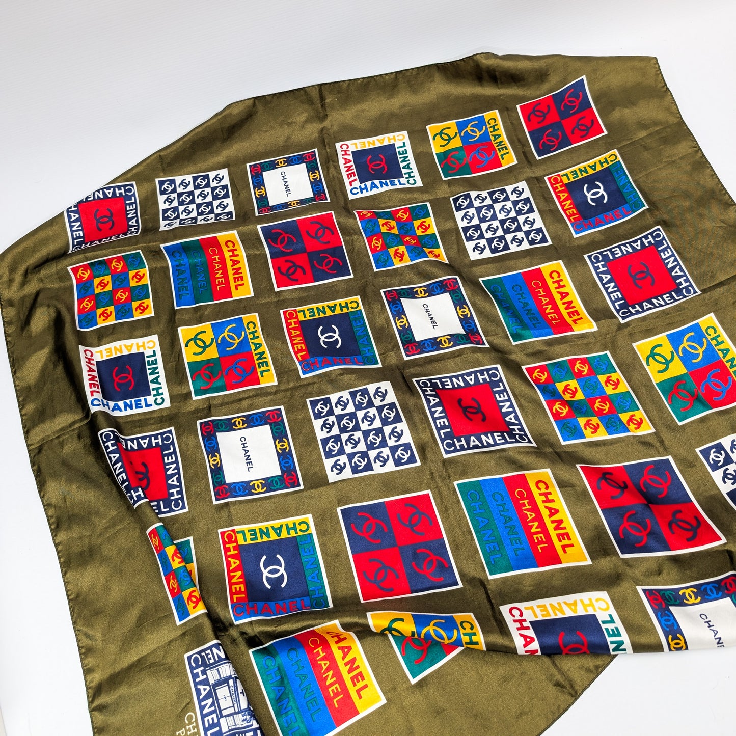 Chanel silk scarf