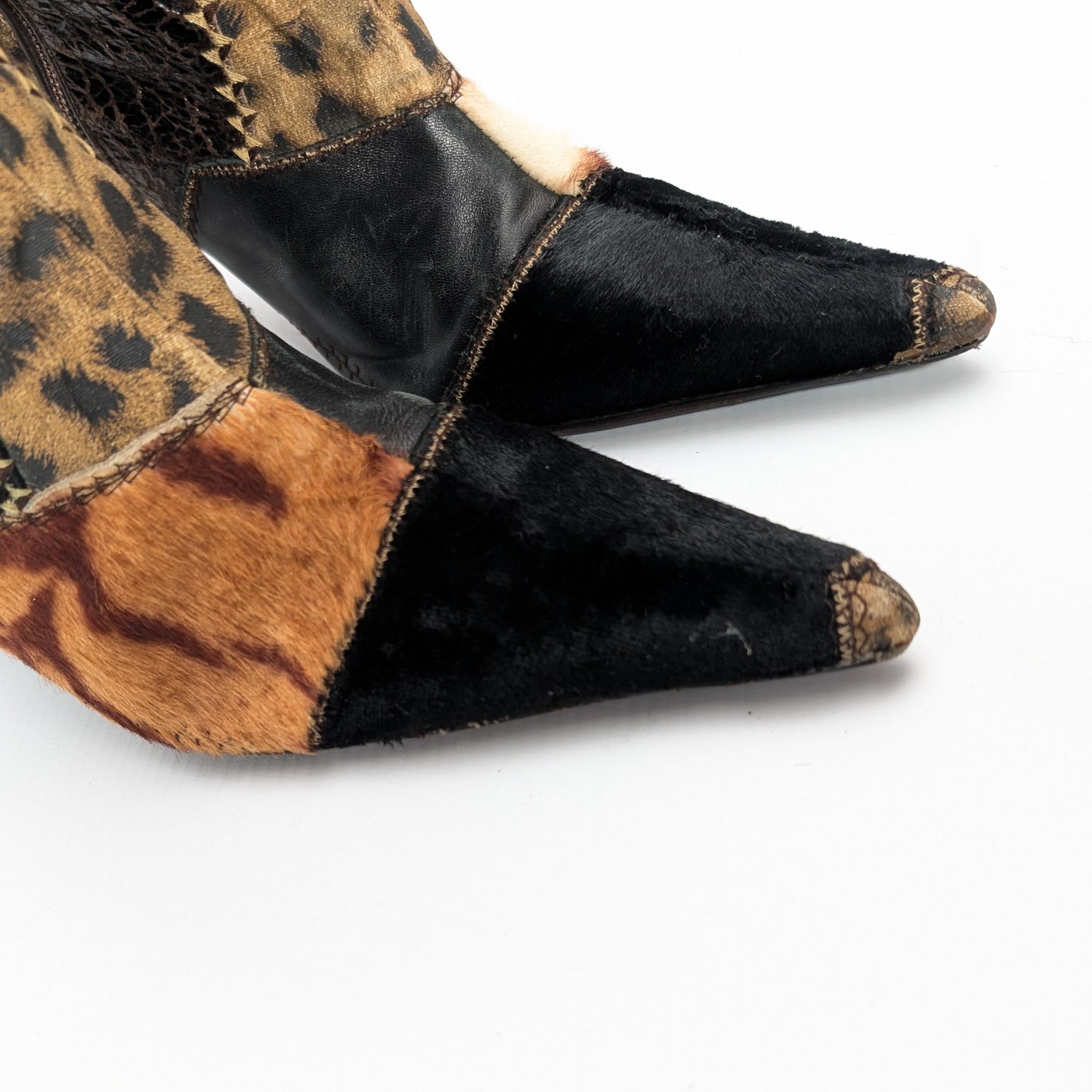 Roberto Cavalli patchwork boots - EU37|UK4|US6