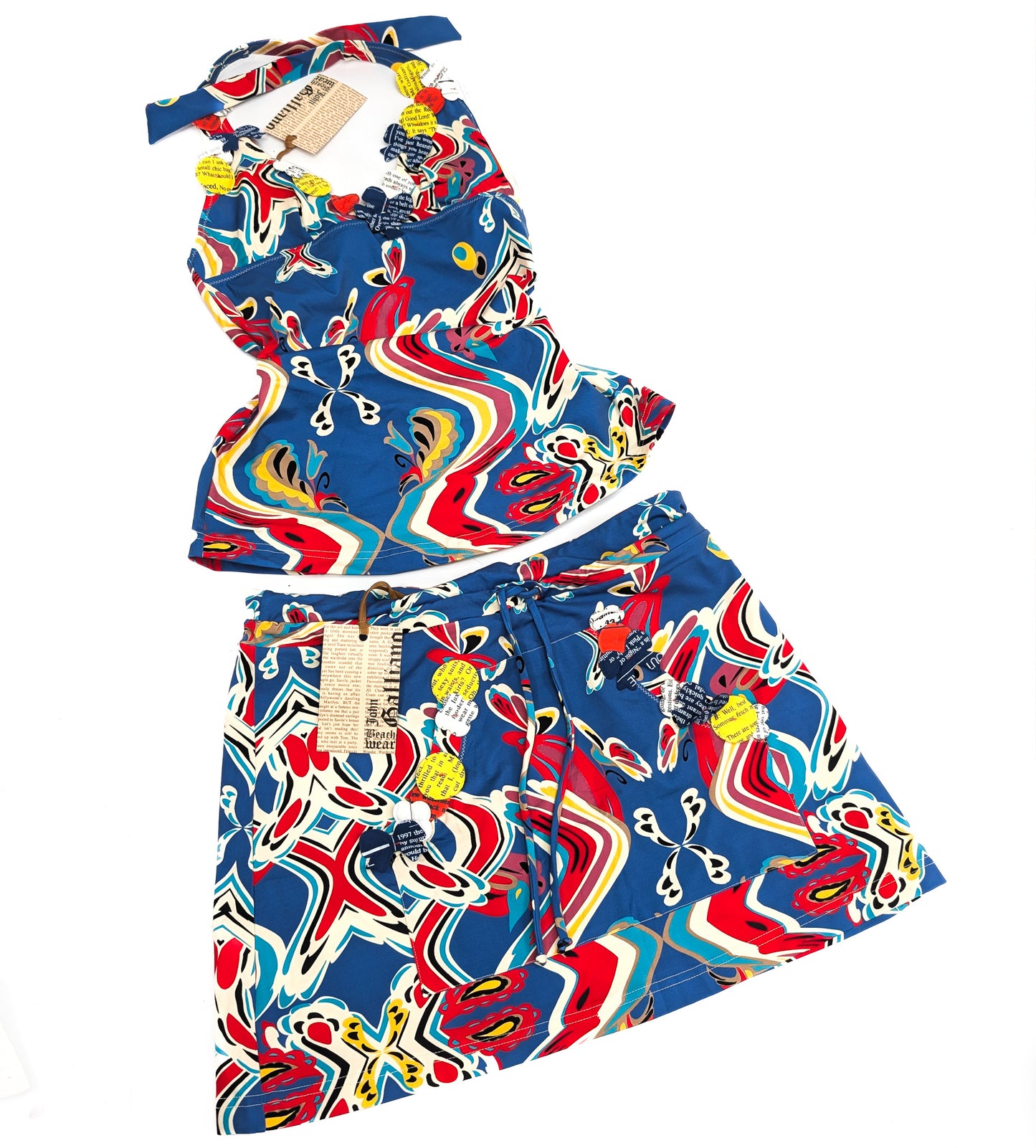 John Galliano skirt and top set