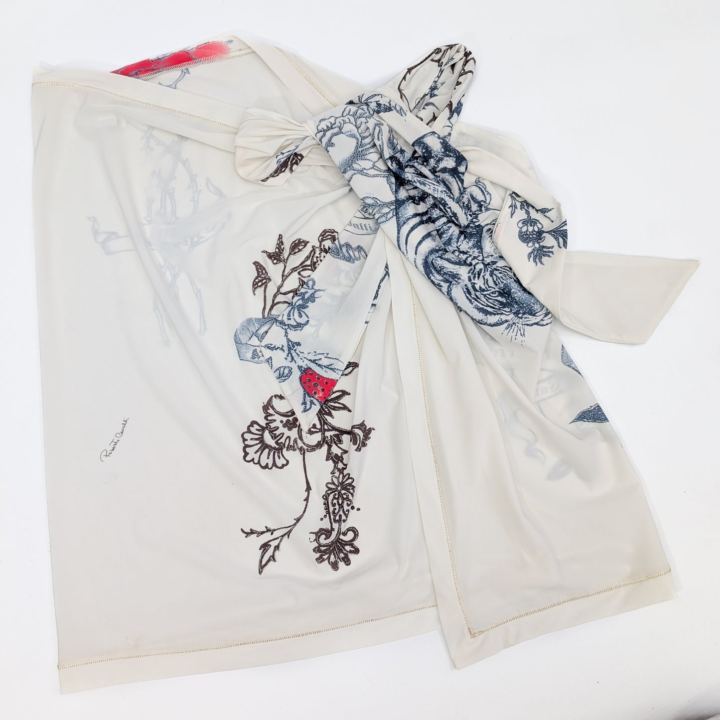 Roberto Cavalli S/S 2003 "Tattoo" Sarong Skirt