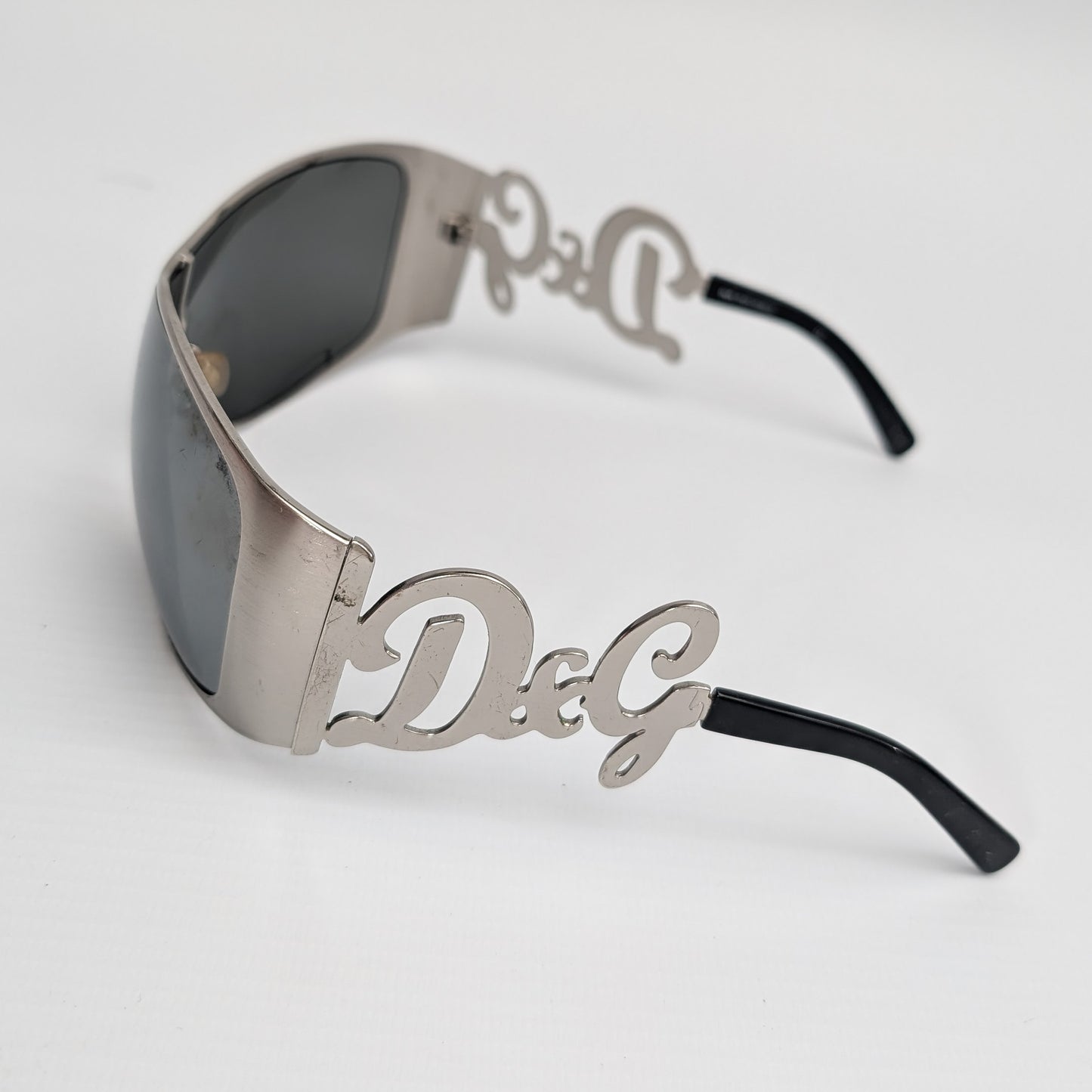 Dolce & Gabbana silver sunglasses with initial