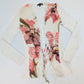 Roberto Cavalli floral cardigan and pants set - L