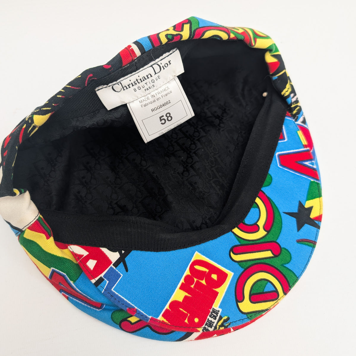 Dior monogram Rasta beret by John Galliano S/S2004