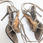 Fur-embellished sandals - EU39|UK6|US8