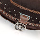 Brown suede bag by Galliano Peace and Love - S/S 2005