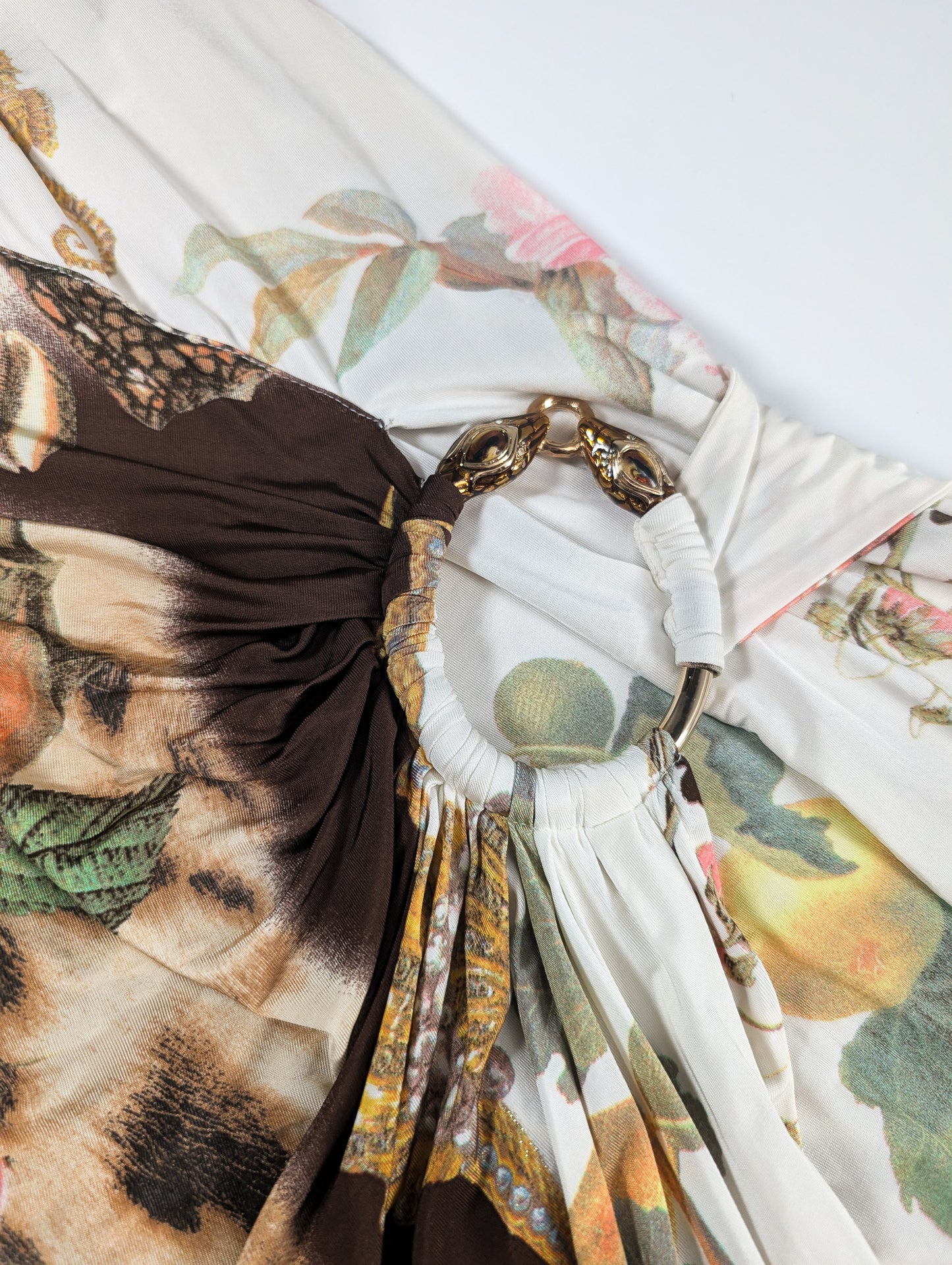 Roberto Cavalli neckline dress